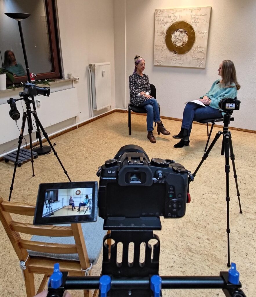 Videoaufnahmen bei einer Therapeutin